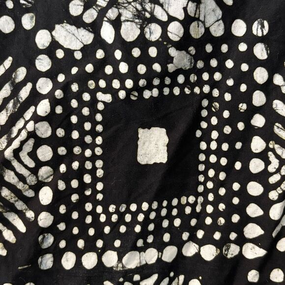 IF UDARE ARTS art to wear one size black & white artsy cotton print cocoon jacke - Picture 8 of 8